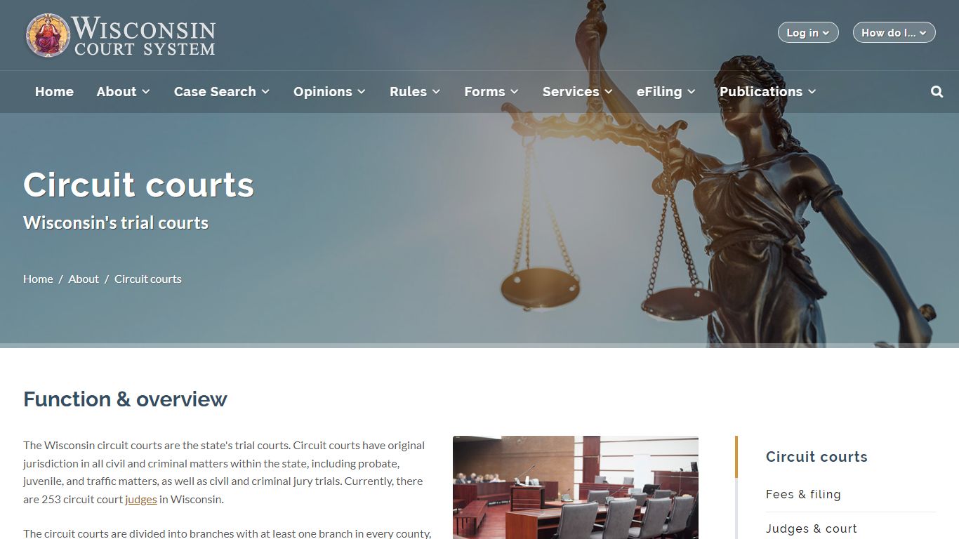 Wisconsin Court System - Circuit courts - wicourts.gov